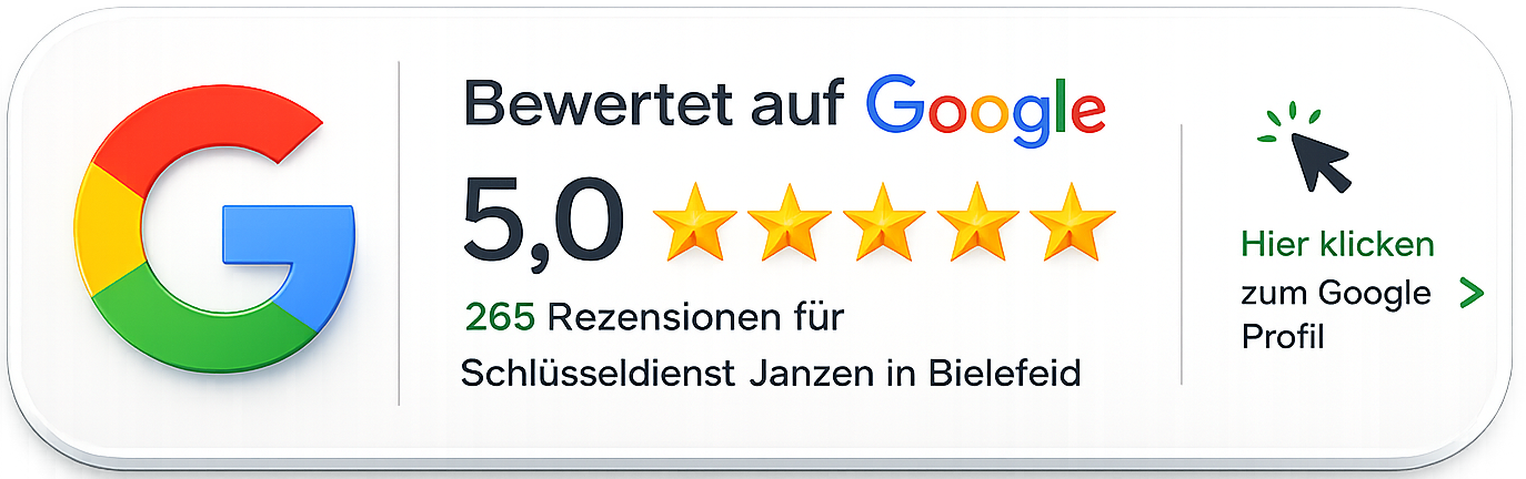 Google Bewertungen Schlüsseldienst Janzen